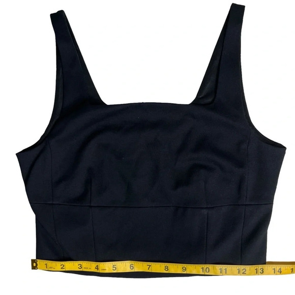 Bailey 44 NWT Black Square Neck Crop Top Tank Size X-Small - Picture 11 of 15